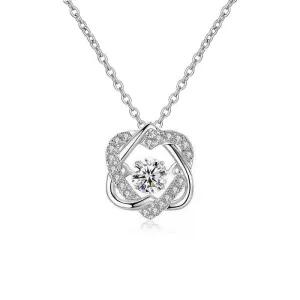 0.5 Ct Diamond Beating Heart Necklace
