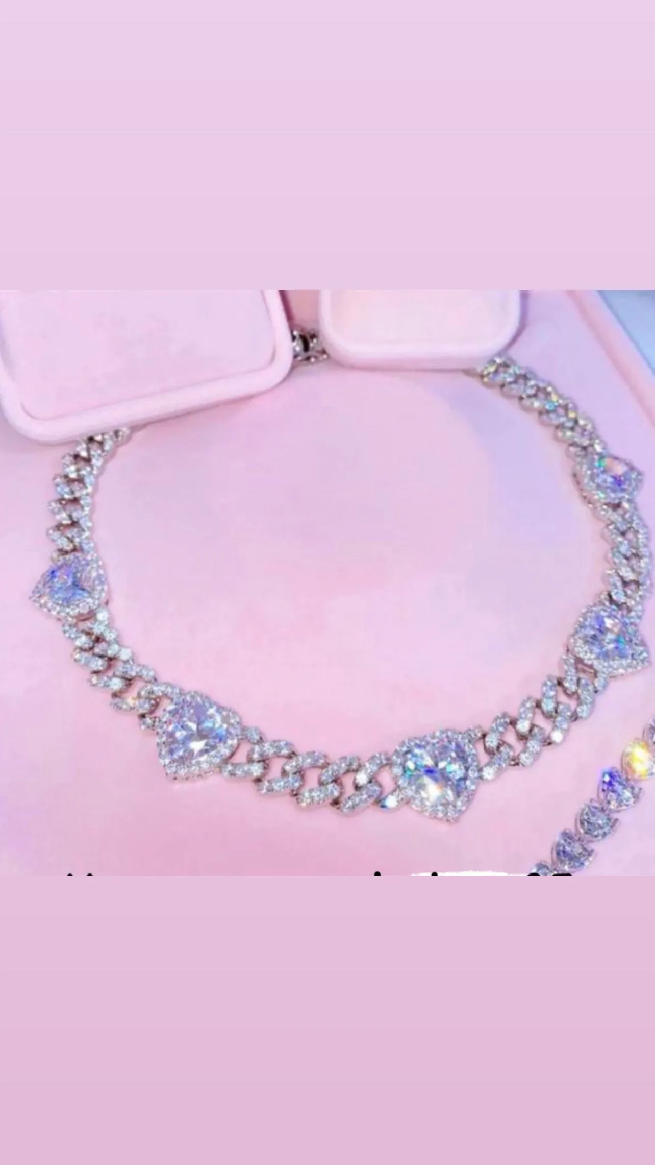 12mm Miami Cuban Link Chain Hearts choker (buy one get one FREE)