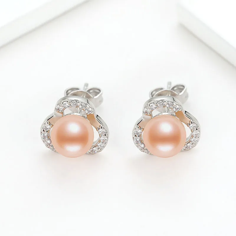 14K Gold Filled Natural Freshwater Pearl Stud Earrings