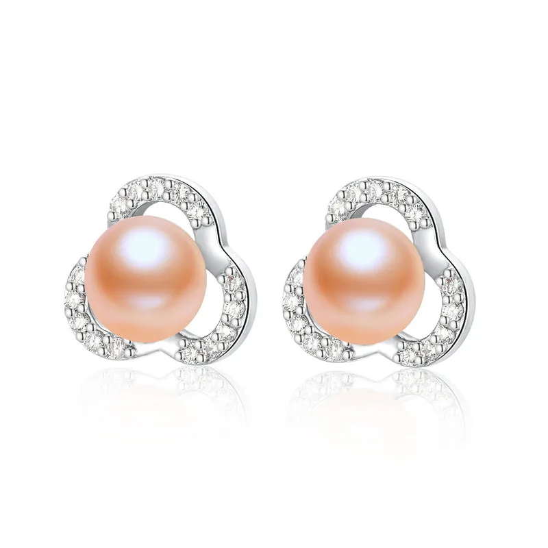 14K Gold Filled Natural Freshwater Pearl Stud Earrings