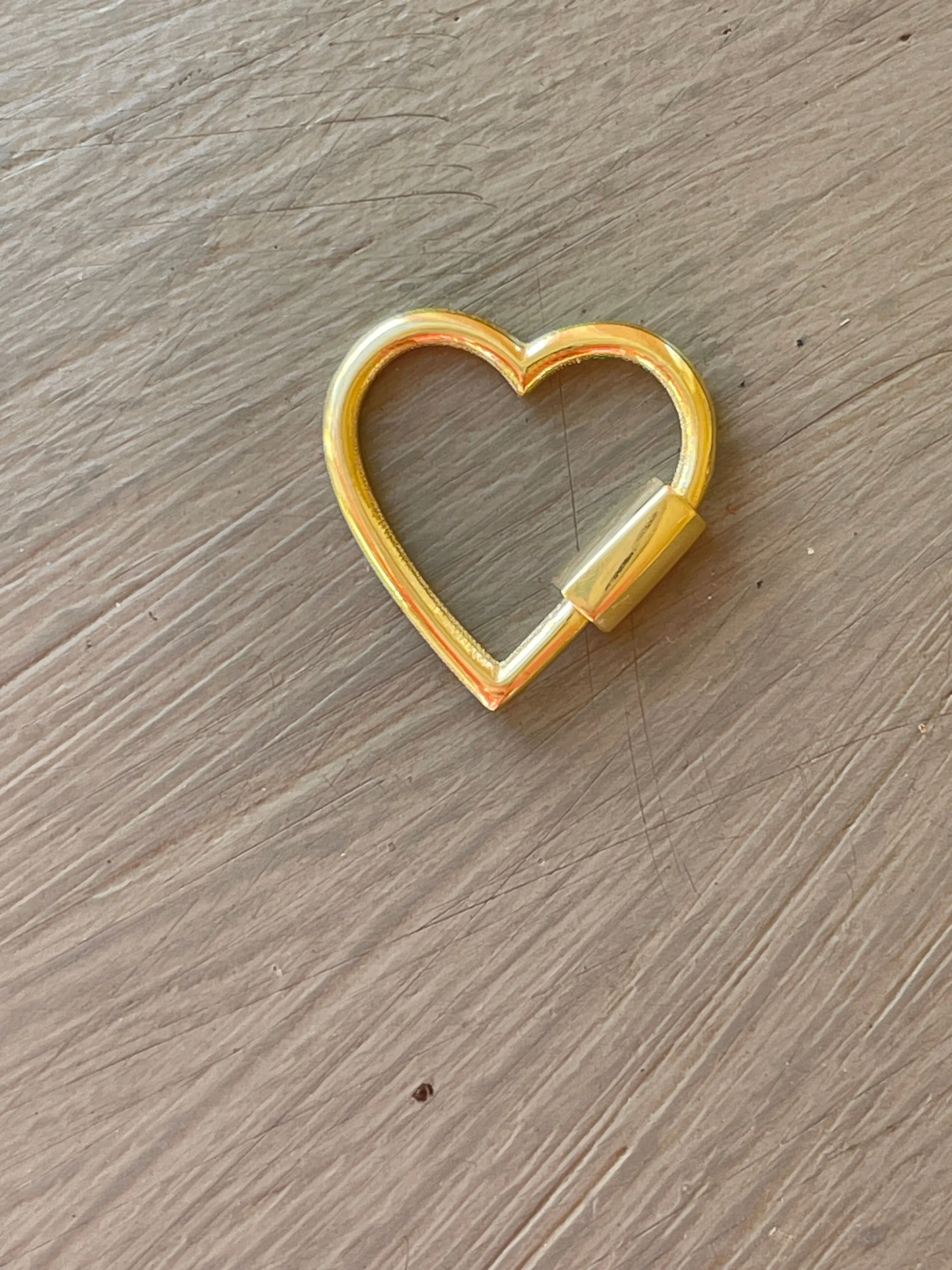 14k Heart Shaped Lock