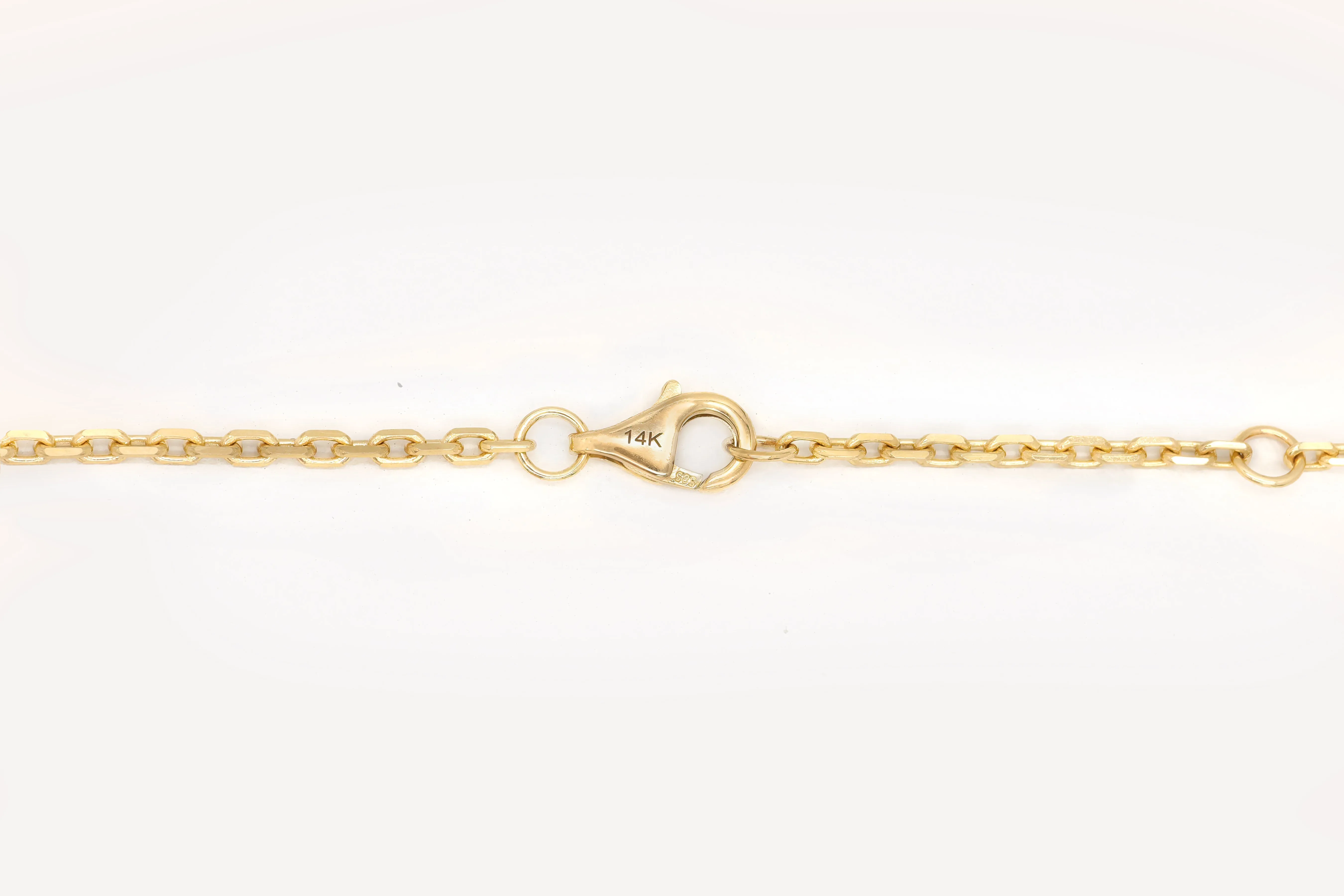 14k Yellow Gold Diamond Heart Necklace