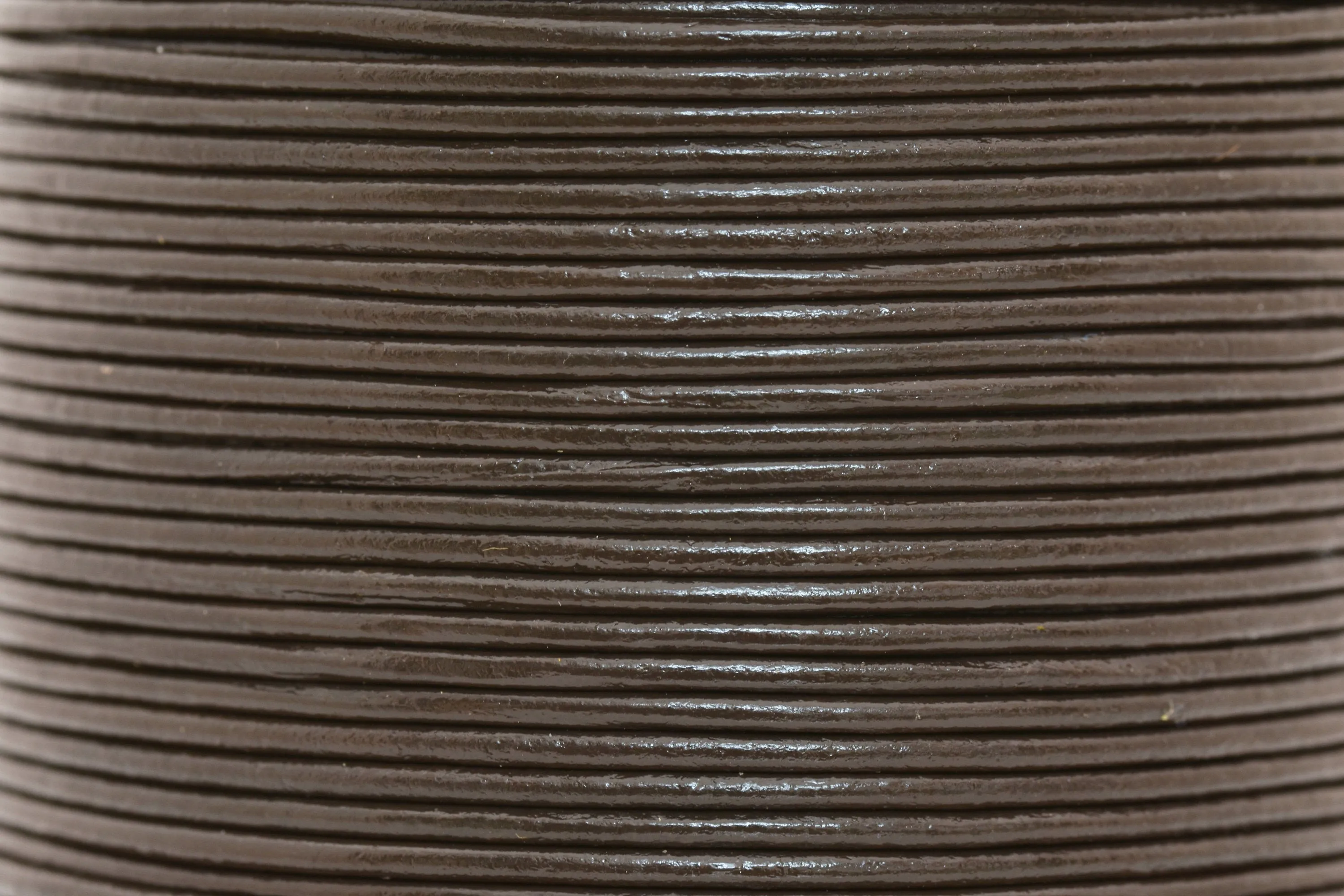 1.5mm Dark Brown Leather Cord - Round
