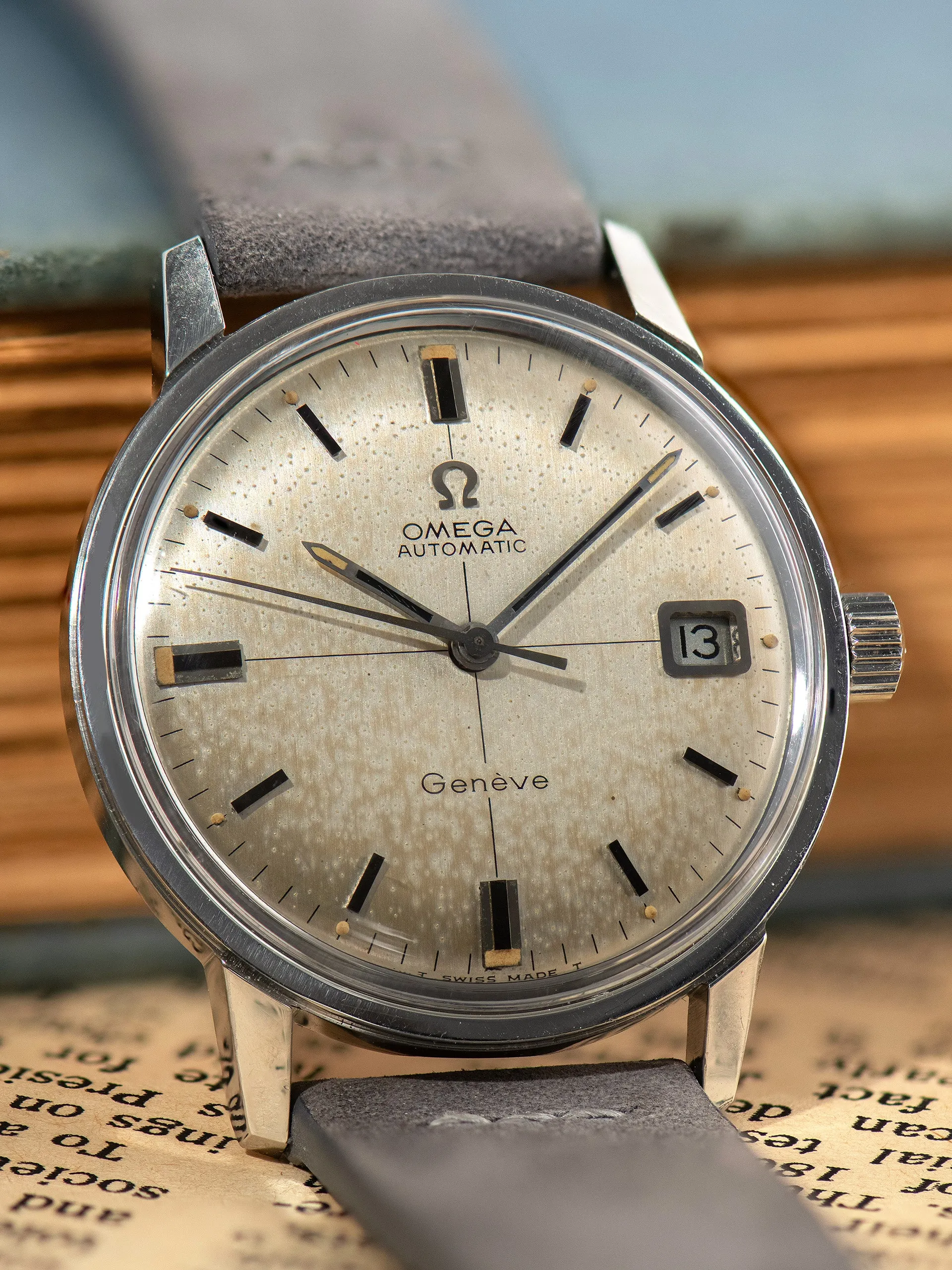 1967 Omega Seamaster Geneve (Ref. 166.002) 'Cal. 565' Silver "Crosshair" Dial