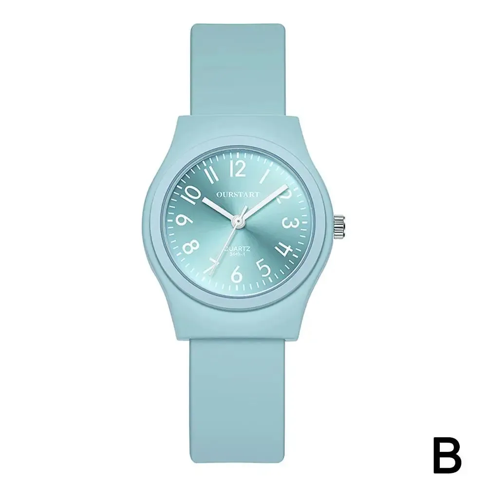 1pc Candy Color Wrist Watches For Women Fashion Quartz Watch Silicone Band Dial Women Wathes Casual Ladies Watch Relogio