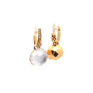 $5500 8Y WEBSTER 0.20* TW DIA, MOP DOUBLET EARRINGS