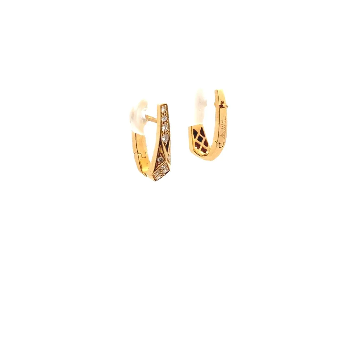 $5500 8Y WEBSTER 0.20* TW DIA, MOP DOUBLET EARRINGS