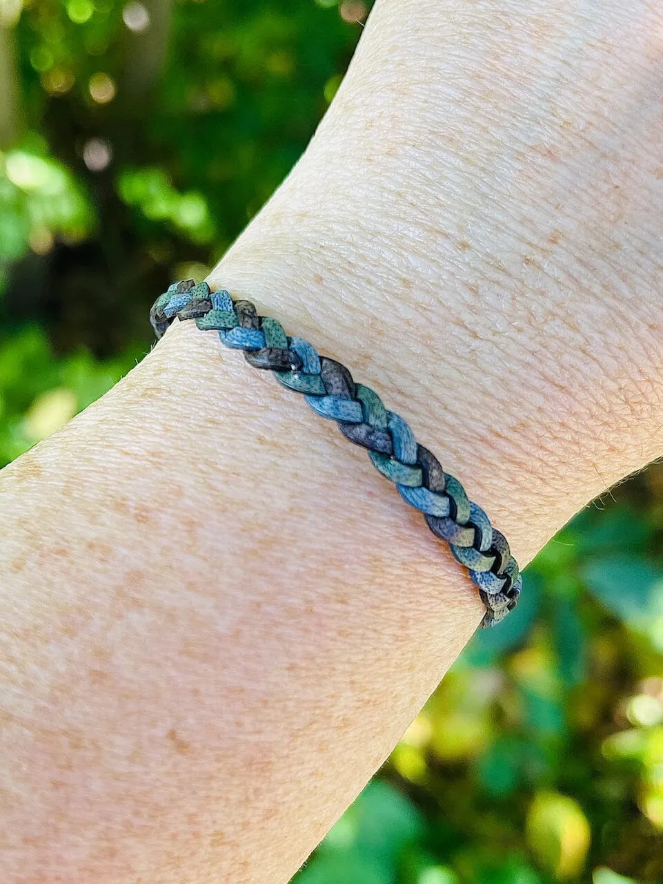 5mm FLAT Braided Leather Bracelets | SET B | 8 colors | Magnetic Closure | Unisex