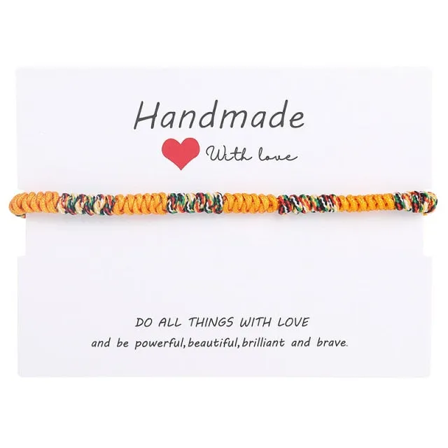 6Pcs/Set Turkish Evil Eye Handmade Braided Bracelets