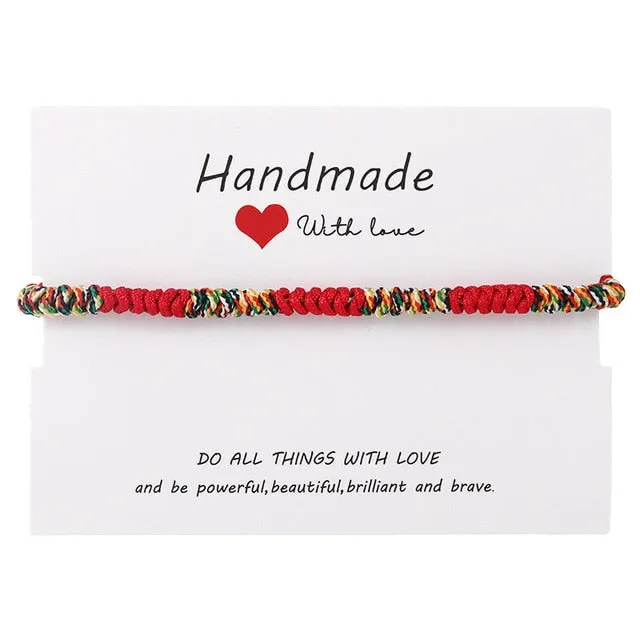 6Pcs/Set Turkish Evil Eye Handmade Braided Bracelets