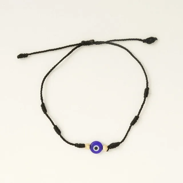 6Pcs/Set Turkish Evil Eye Handmade Braided Bracelets