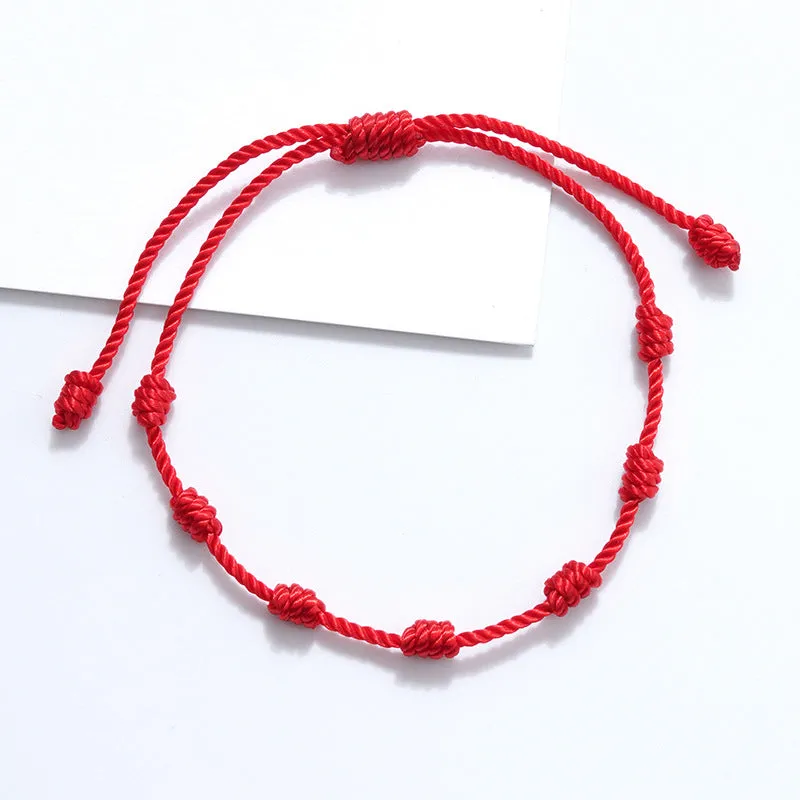 6Pcs/Set Turkish Evil Eye Handmade Braided Bracelets