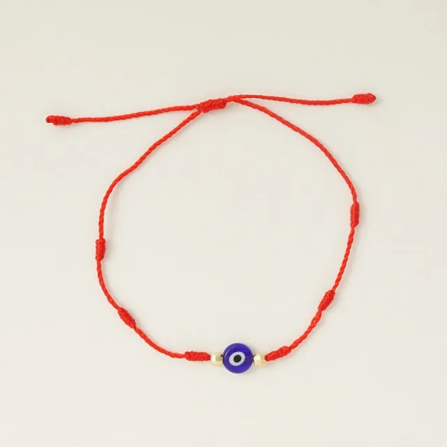 6Pcs/Set Turkish Evil Eye Handmade Braided Bracelets
