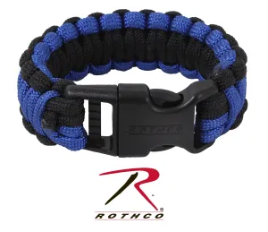 973 Rothco Deluxe Thin Blue Line Paracord Bracelet