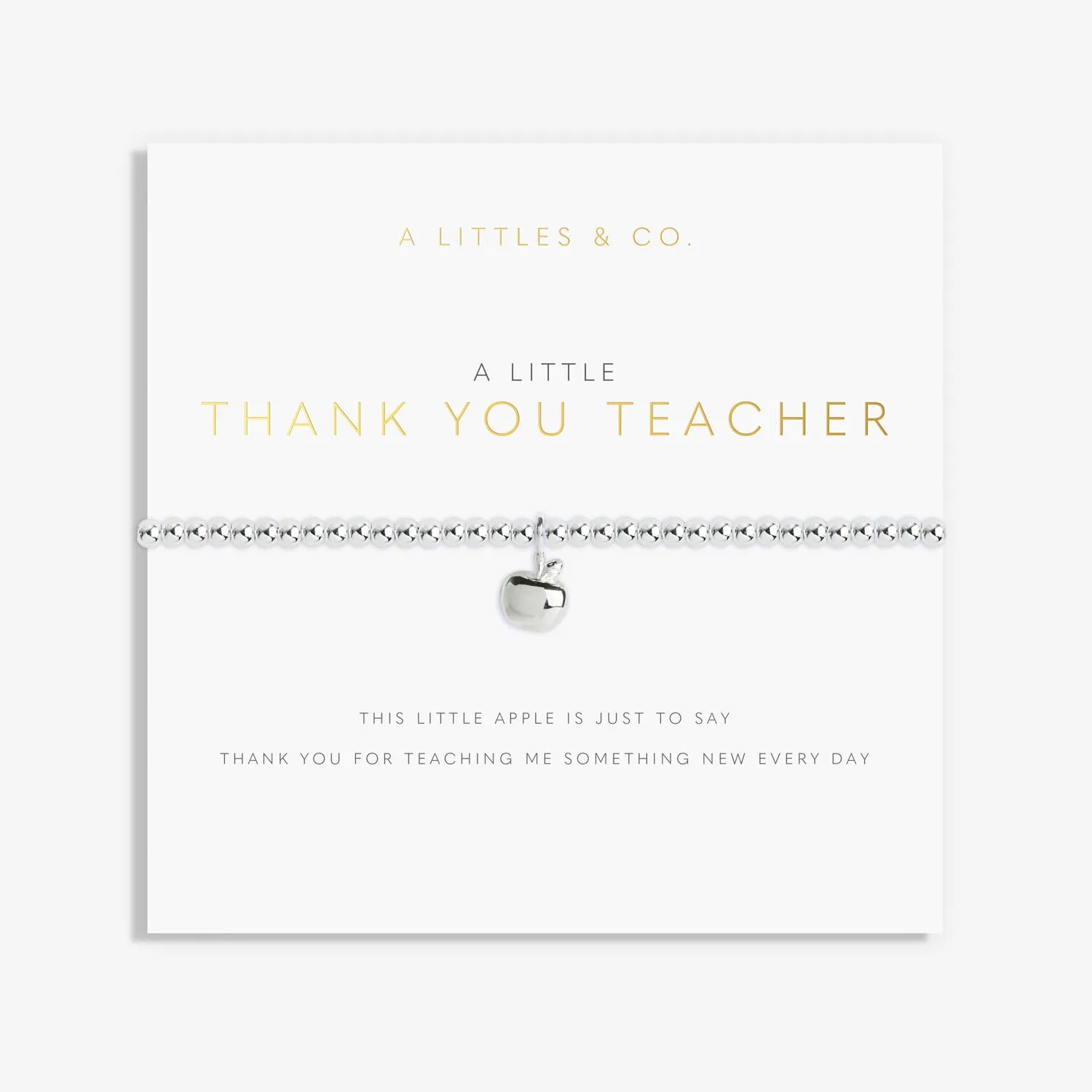 A Little 'Thank You Teacher' Bracelet