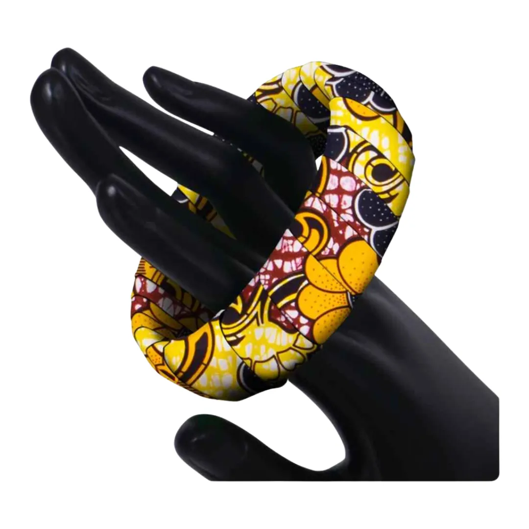 African Fabric Bracelet 