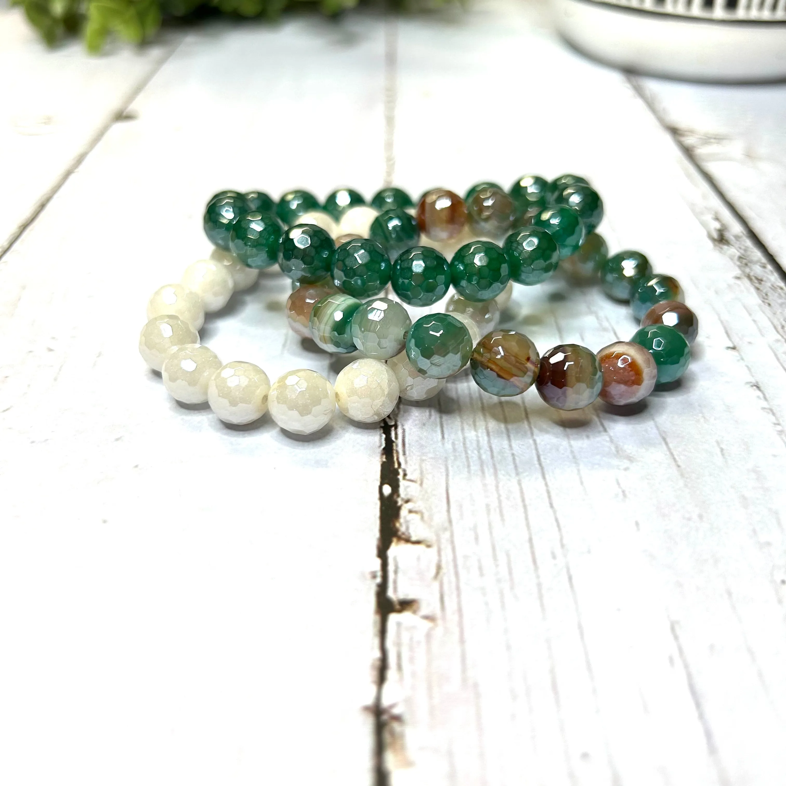 Agate Bracelet Bundle- "Park Ave."