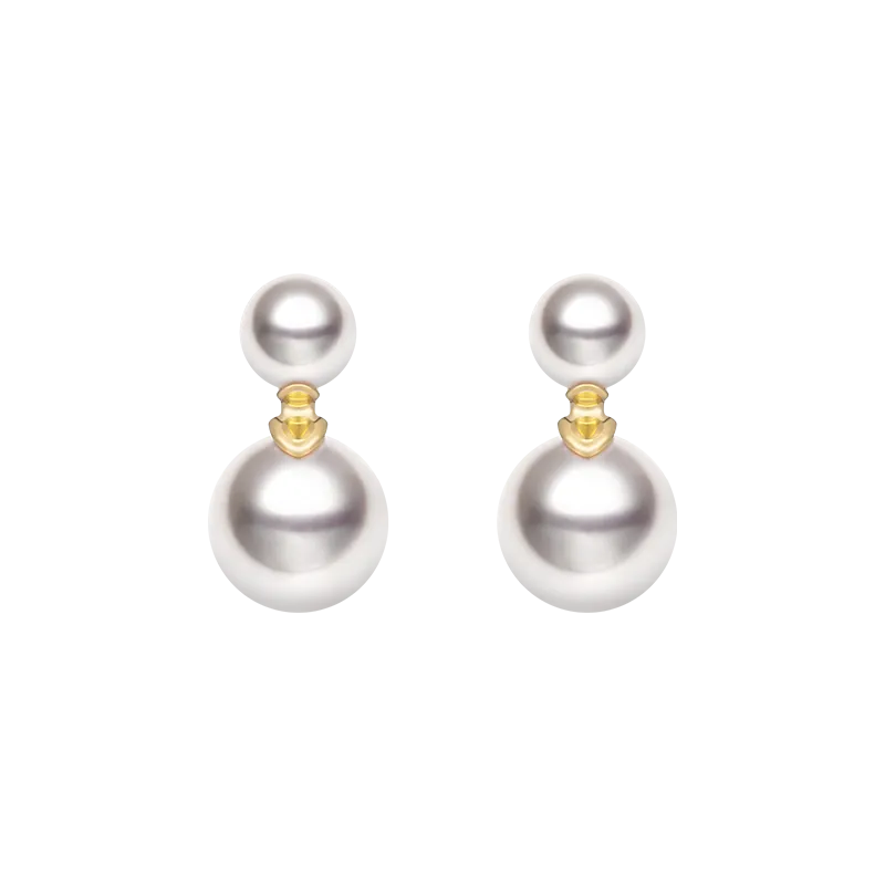Akoya Pearl 18K Gold Companion Pearl Earrings