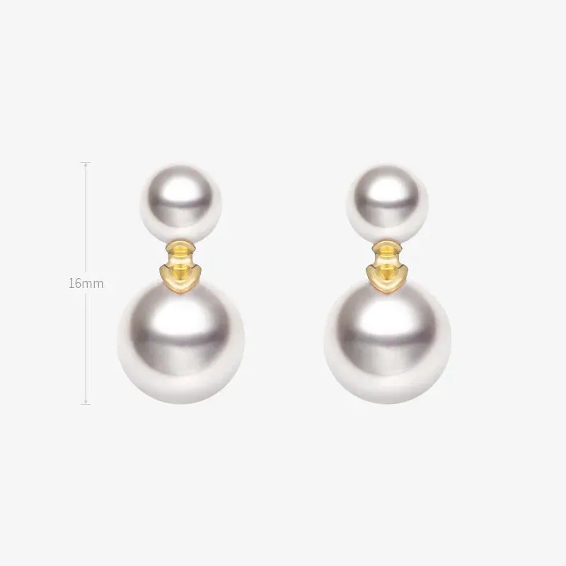 Akoya Pearl 18K Gold Companion Pearl Earrings