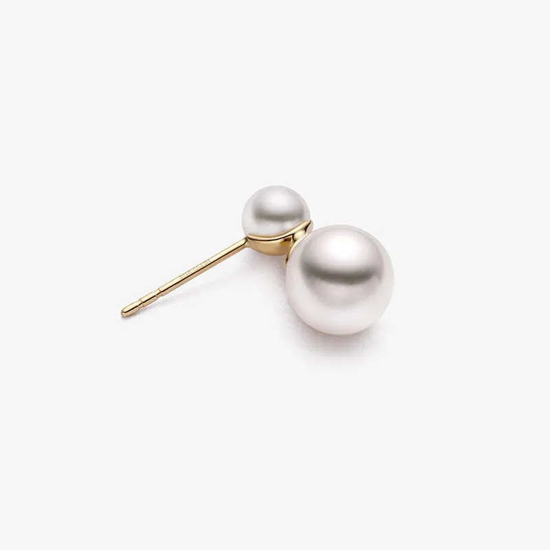 Akoya Pearl 18K Gold Companion Pearl Earrings