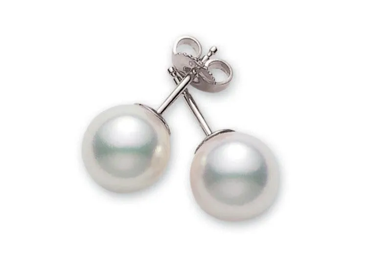 Akoya Pearl Stud Earrings A 7x7.5mm