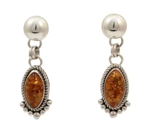 Amber Drop Earrings