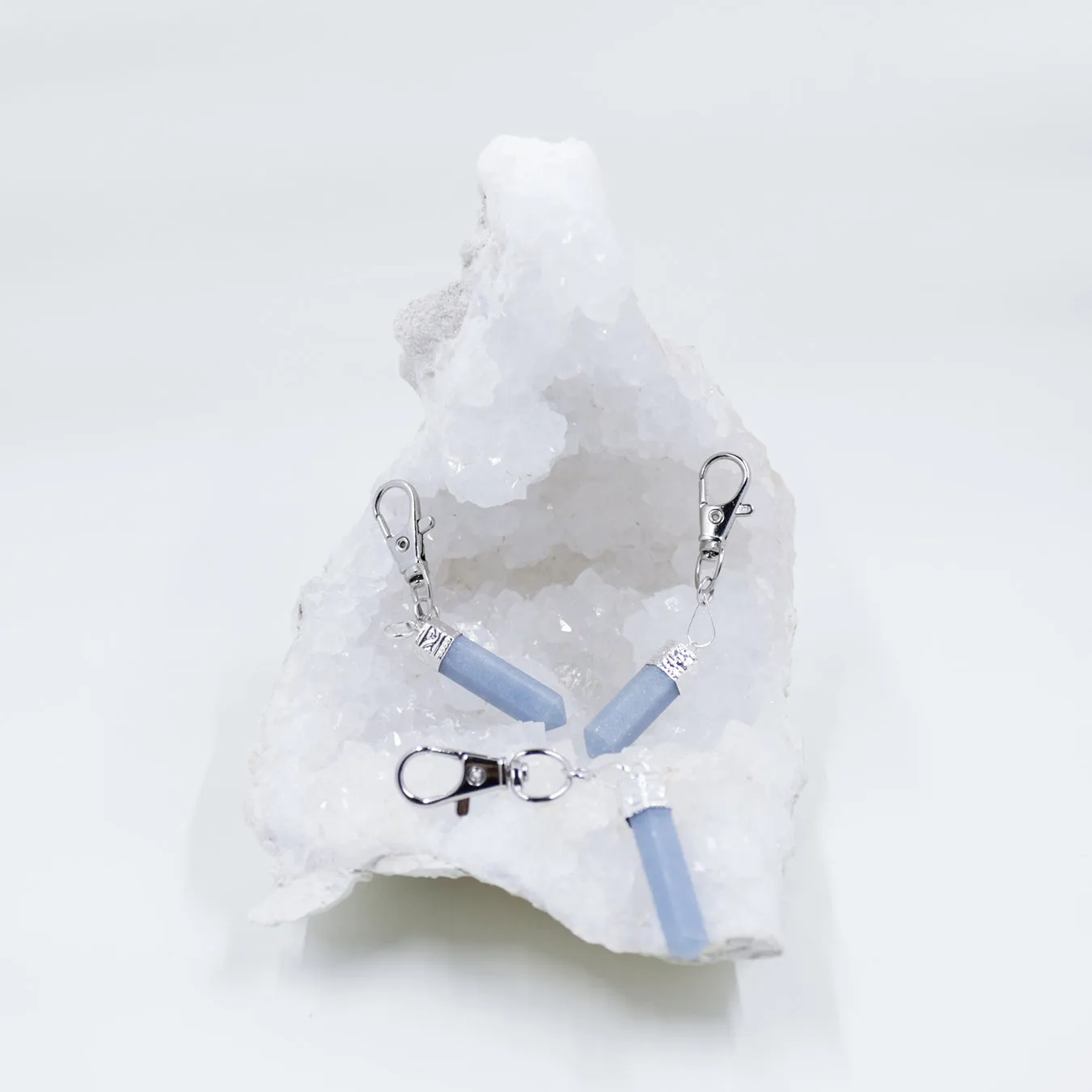 Angelite Necklaces and Clip | 2 Piece Set