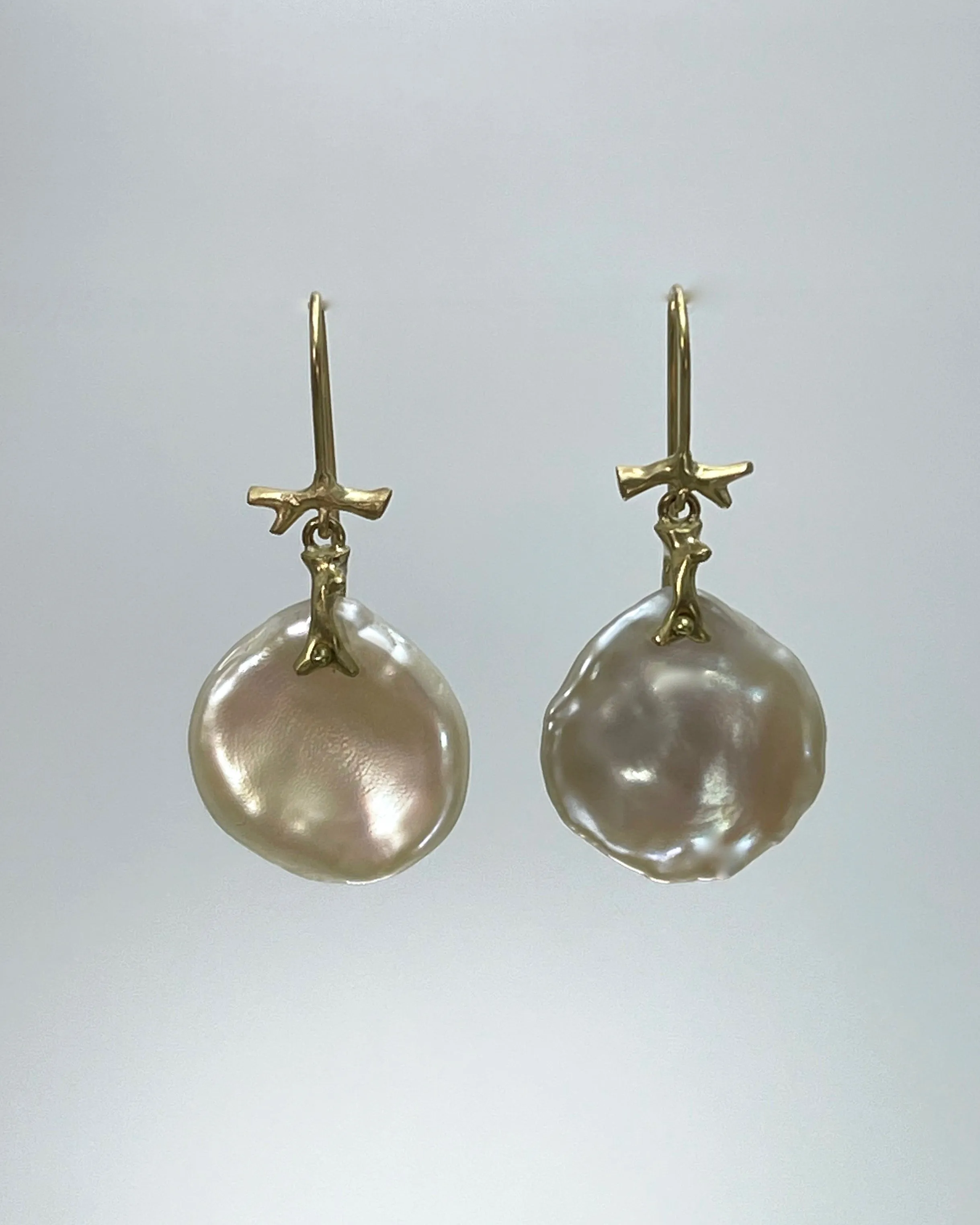Annnette Ferdinandsen 14K Pearl Petal Earrings