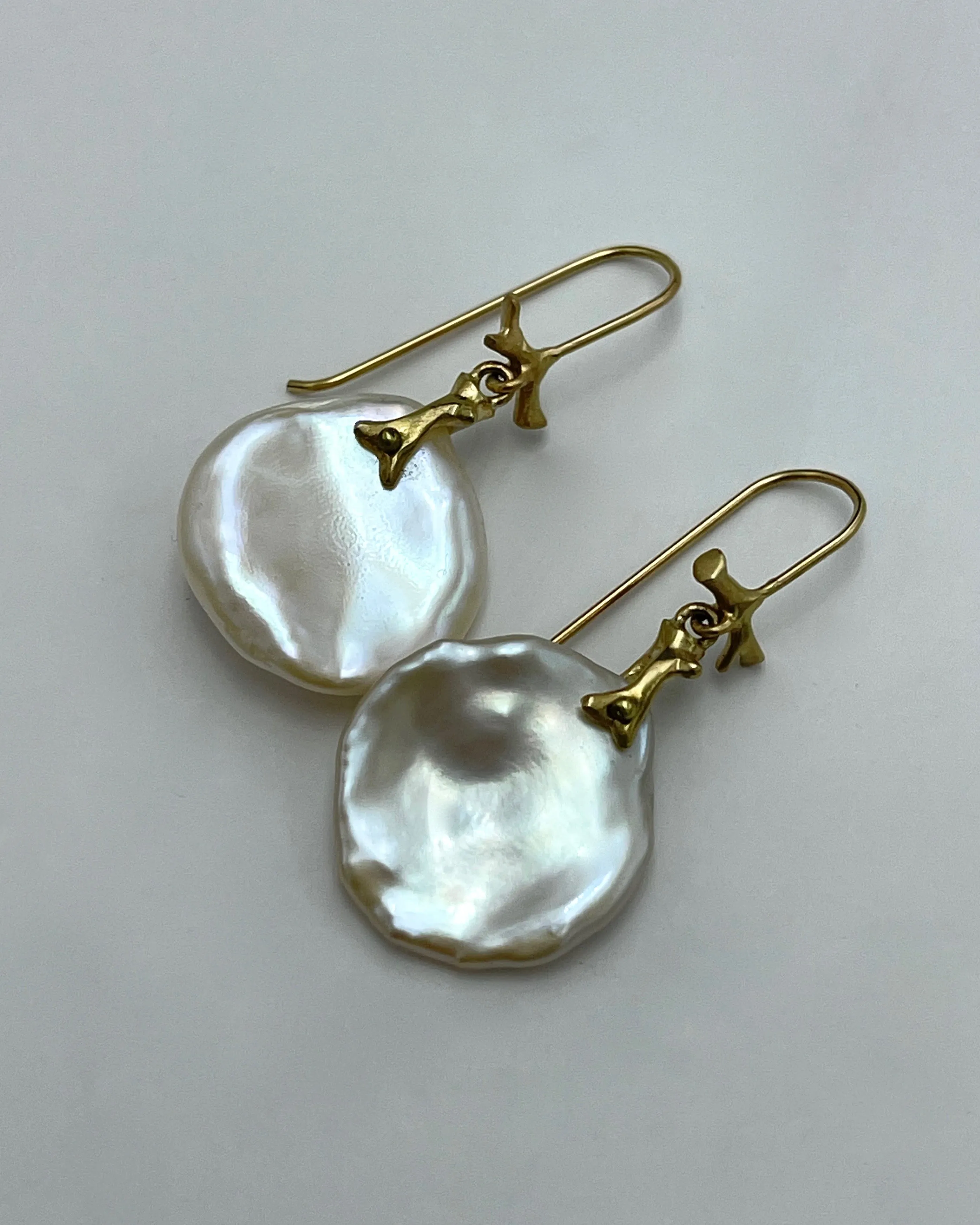 Annnette Ferdinandsen 14K Pearl Petal Earrings
