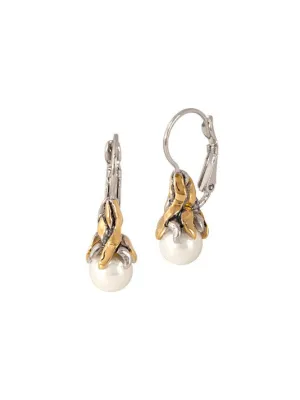 Aqua Viva French Wire Clip Earrings