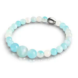 Aquamarine | .925 Sterling Silver | Gemstone Cascade Bracelet