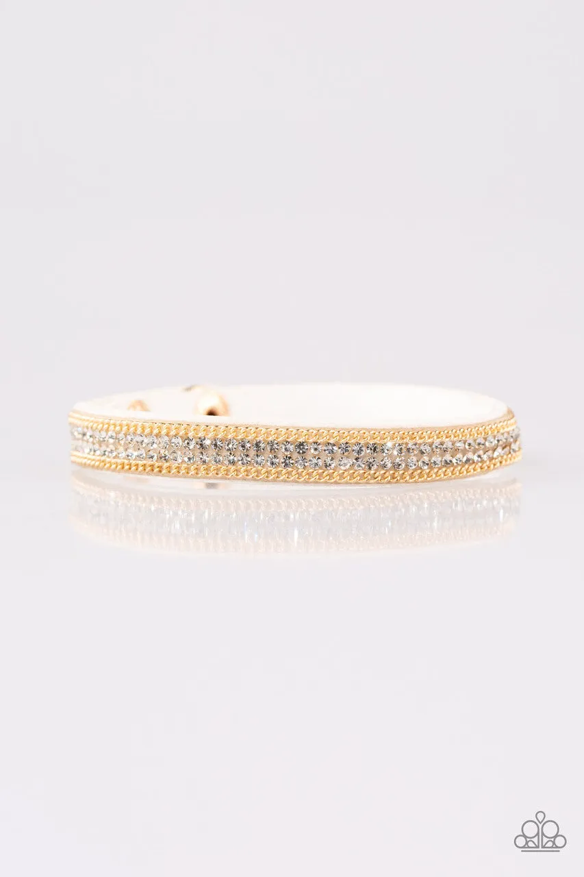 Babe Bling White Paparazzi Bracelet