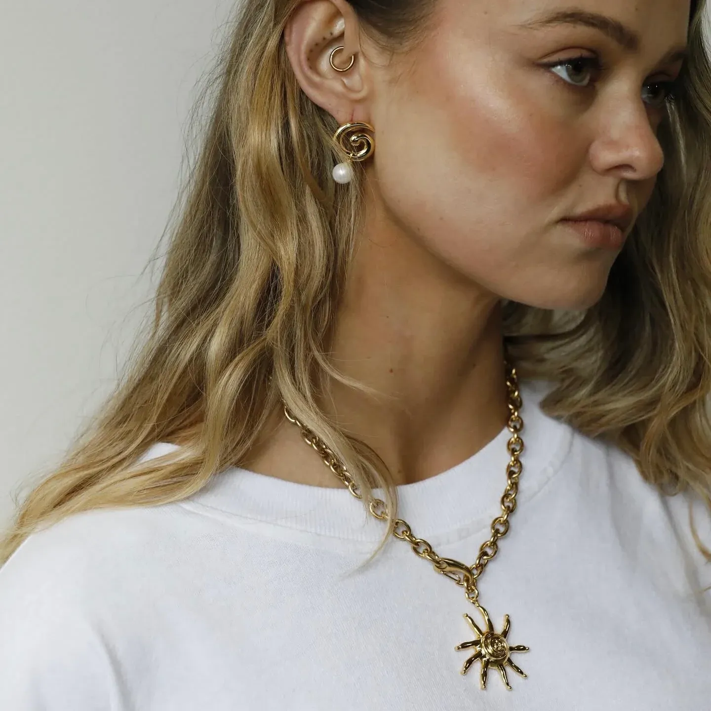 Baby Brando Earrings | Gold