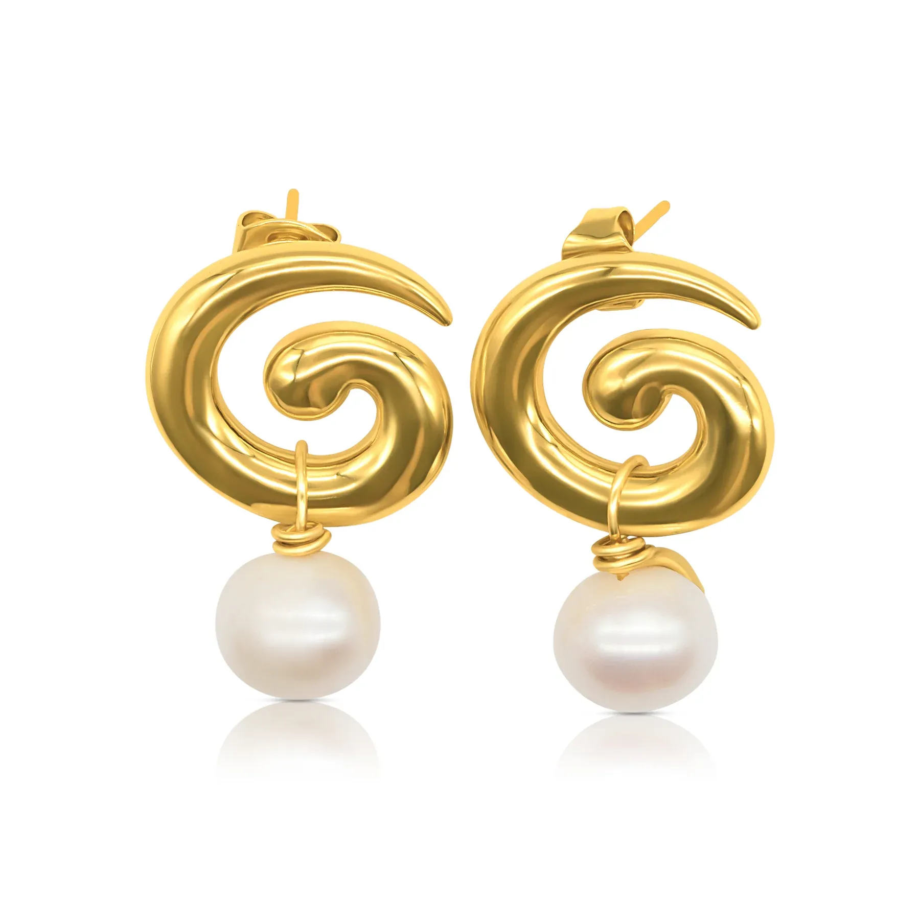 Baby Brando Earrings | Gold