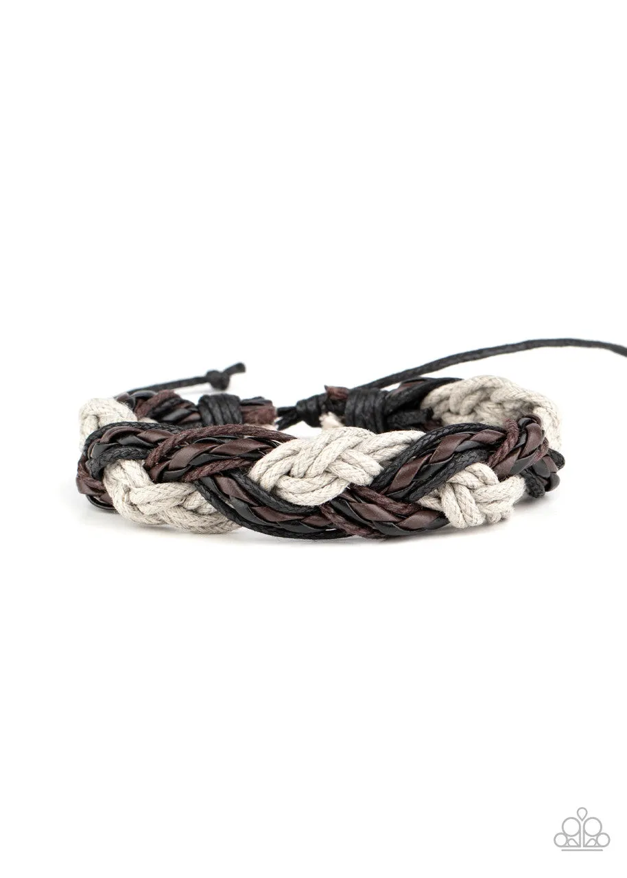 Badlands Wanderer Silver Paparazzi Bracelet