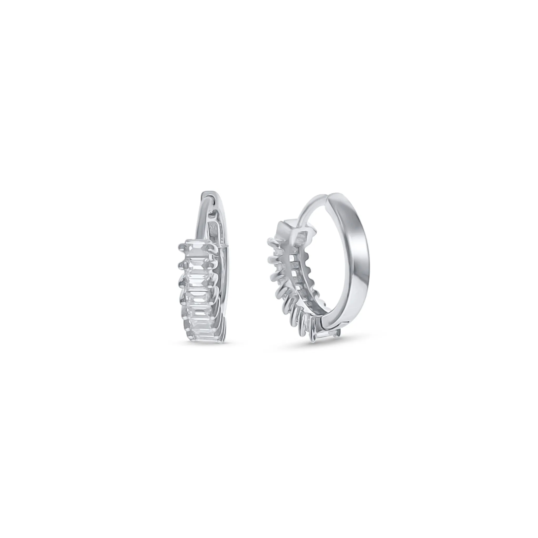 Baguette Huggie Hoops