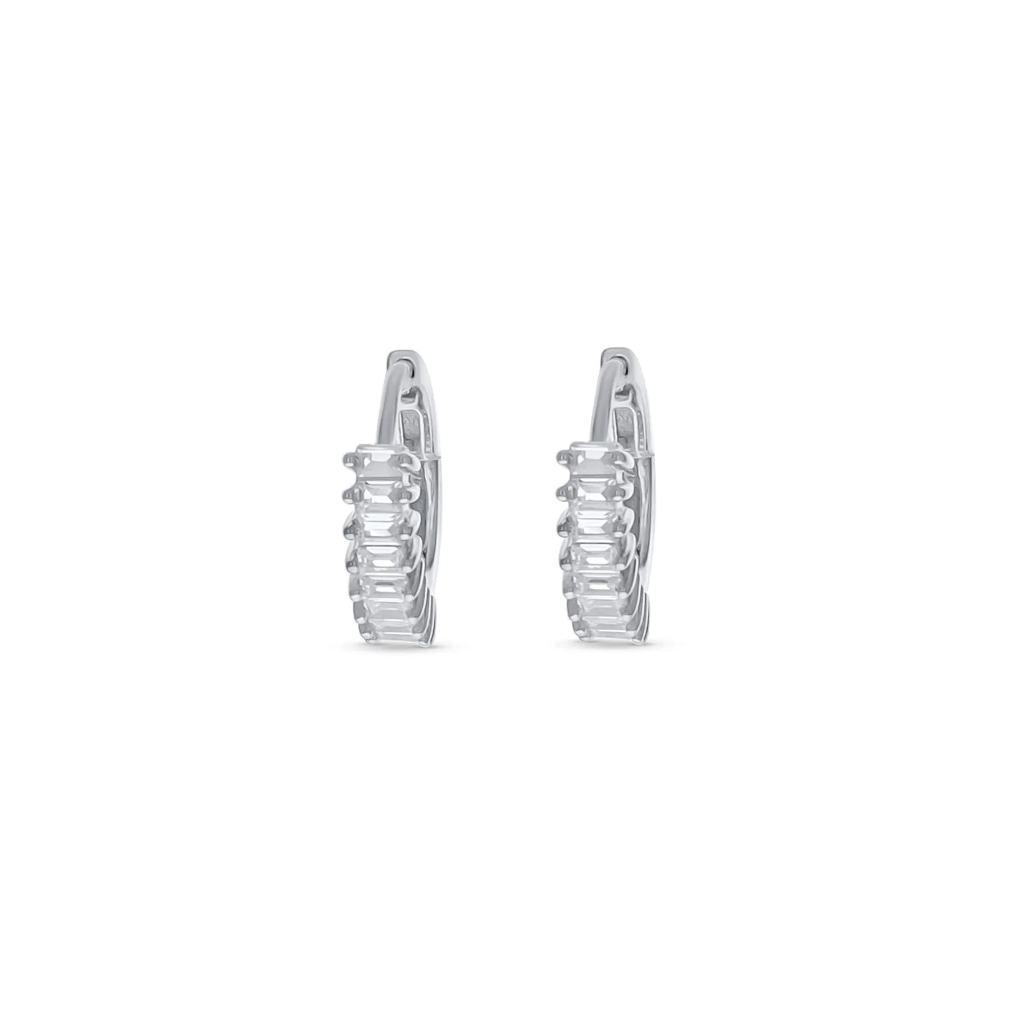 Baguette Huggie Hoops