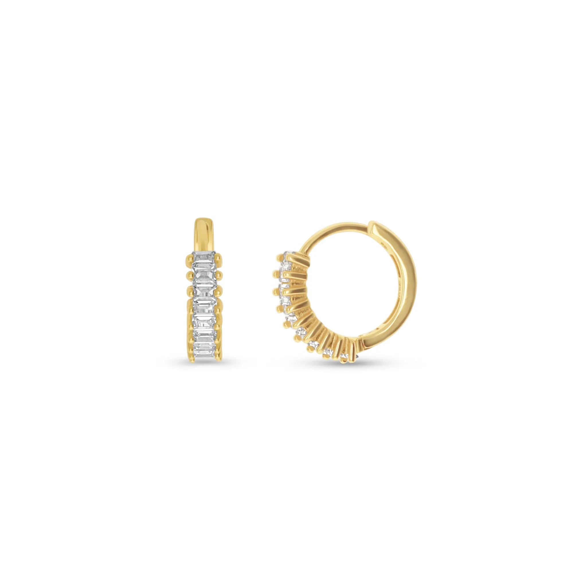 Baguette Huggie Hoops
