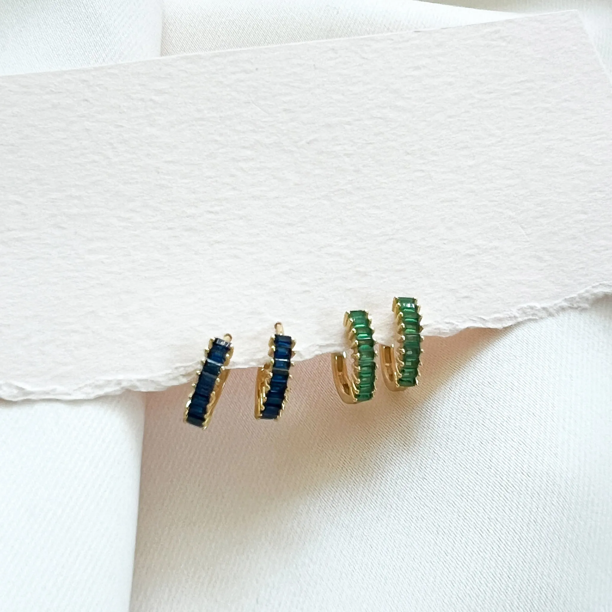 Baguette Huggie Hoops