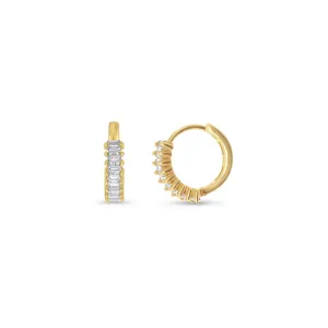 Baguette Huggie Hoops