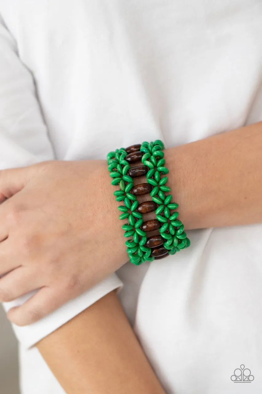 Bali Beach Retreat Green Paparazzi Bracelet