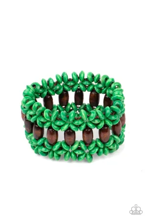 Bali Beach Retreat Green Paparazzi Bracelet