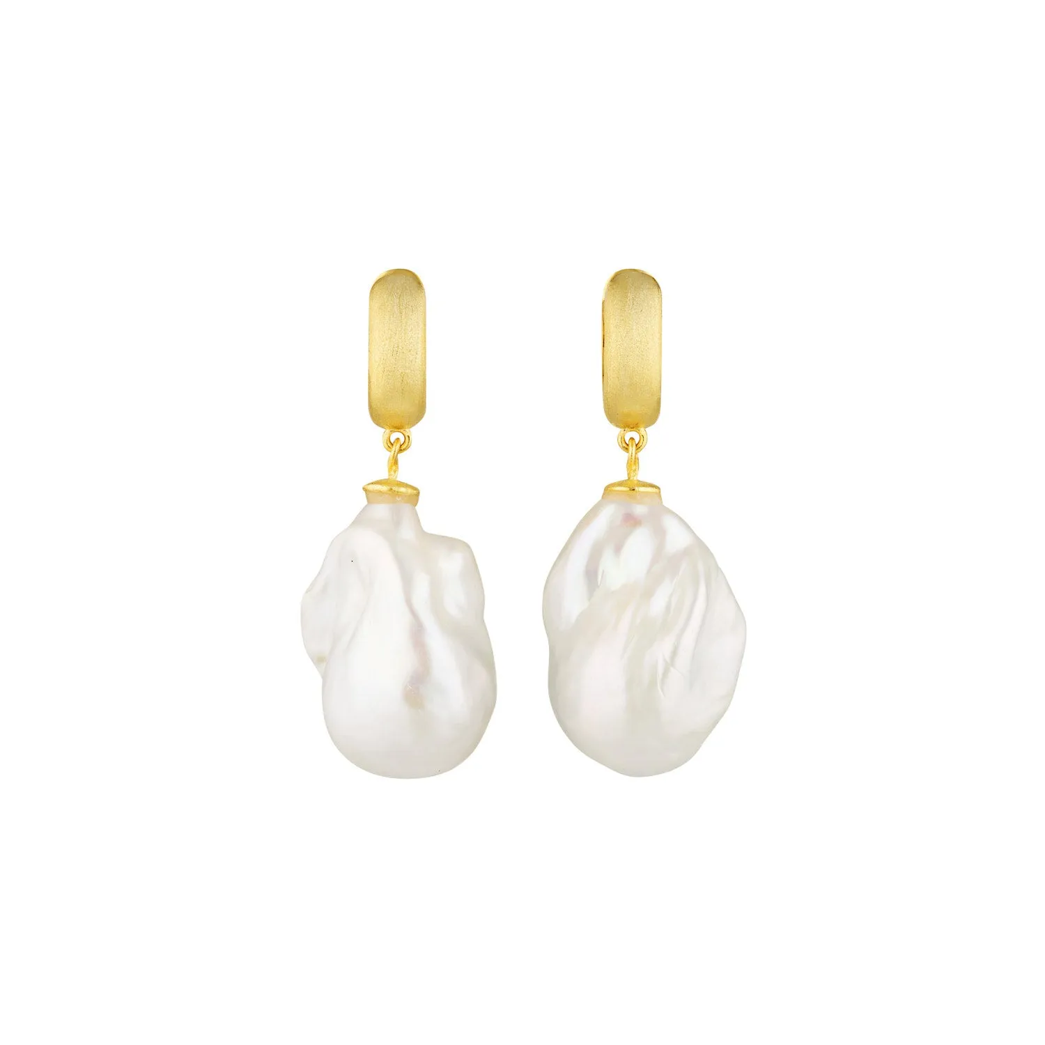 Baroque pearl drop er