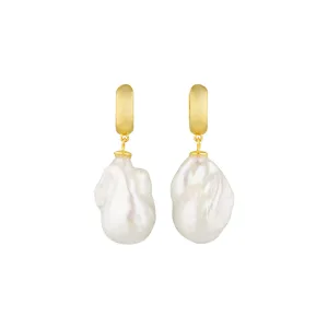 Baroque pearl drop er