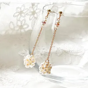 Baroque Pearl Long Drop Earrings