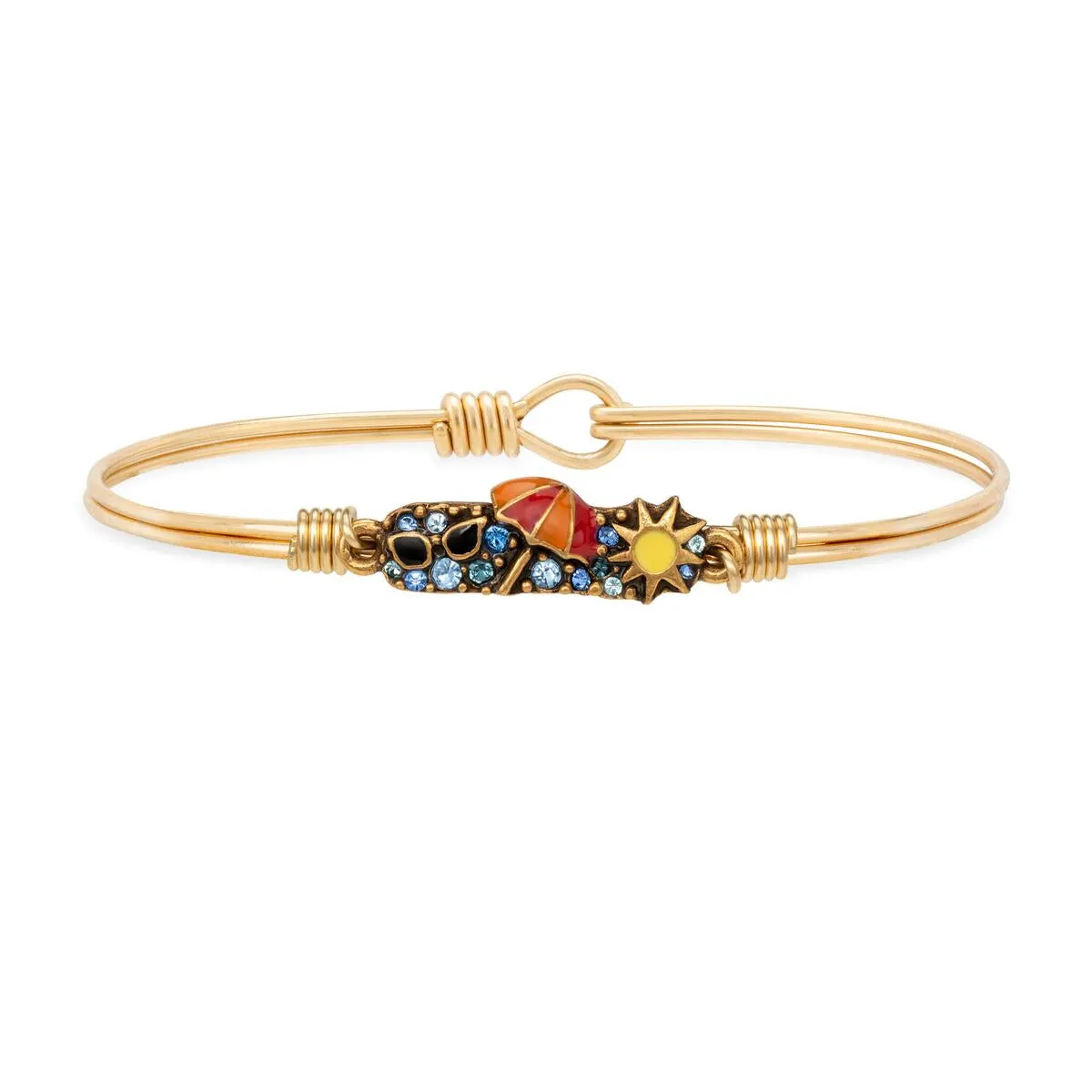 Beach Medley Bangle Bracelet:  Gold