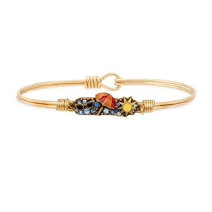 Beach Medley Bangle Bracelet:  Gold