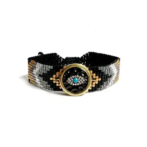 Beaded Round Eye Bracelet