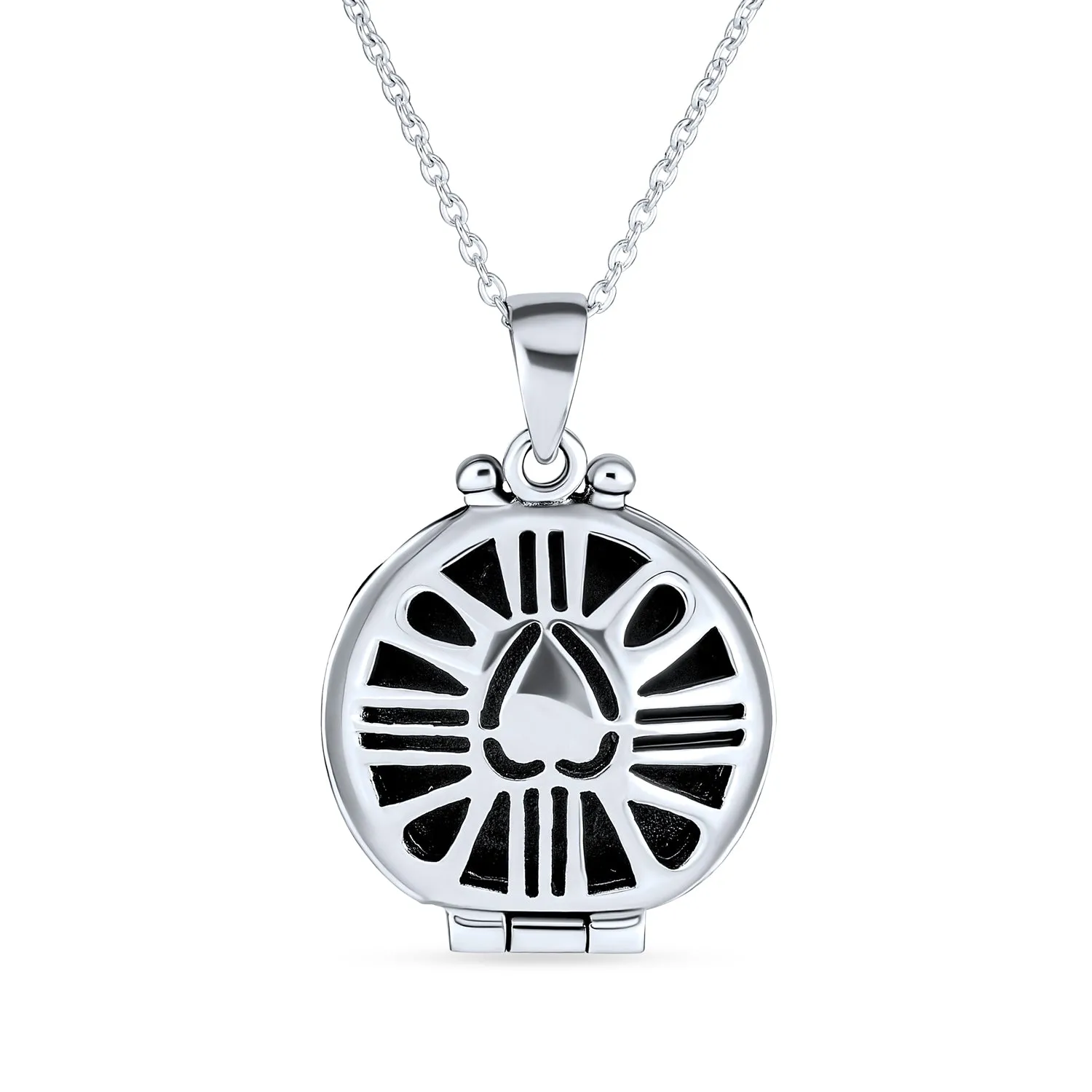 BFF Vintage Clover Celtic Irish Claddagh Locket Necklace Silver Diffuser