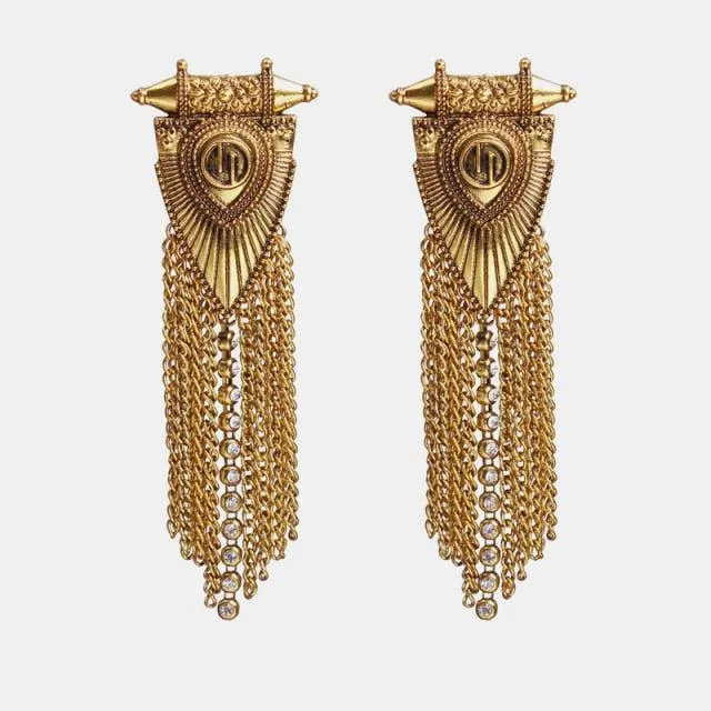 Big Drop Simulated-Pearl Pendants Earrings